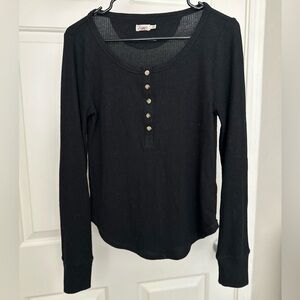 Faherty Waffle Knit Henley